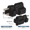 Tekit 5-15P To 5-15R & 5-20R, 15-Amp Household AC Plug To 20-Amp T-Blade Power Adapter; Nema 5-15P To 5-15R/5-20R 20-Amp Comb AC Adapter (5-15P To 5-1