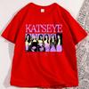 Винтажная футболка Katseye Music Модная графическая футболка Kpop Повседневная хлопковая футболка с коротким рукавом и круглым вырезом Одежда в стиле streetwear
