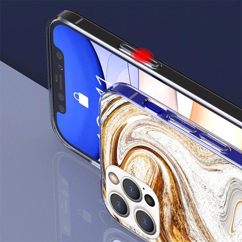 Модный Золотой Розовый Геометрический Мраморный Чехол Для Телефона Для iPhone 17 Air 16 Pro Max 16E 15 + 14 Plus 11 12 13 Mini 7 8 SE Подарок Печатный Чехол