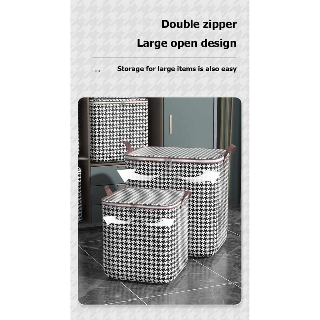 Нетканая сумка для хранения одеяла, бытовая сумка для одежды большой вместимости, упаковочная коробка для брюк, сумка для переезда одежды с одеялами