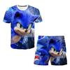 MINISO Новая японская мультяшная футболка Sonic 2 Детский топ Шорты Комплект из двух предметов Летний Мальчик Мультфильм Милый SONIC Футболка+пляжные штаны