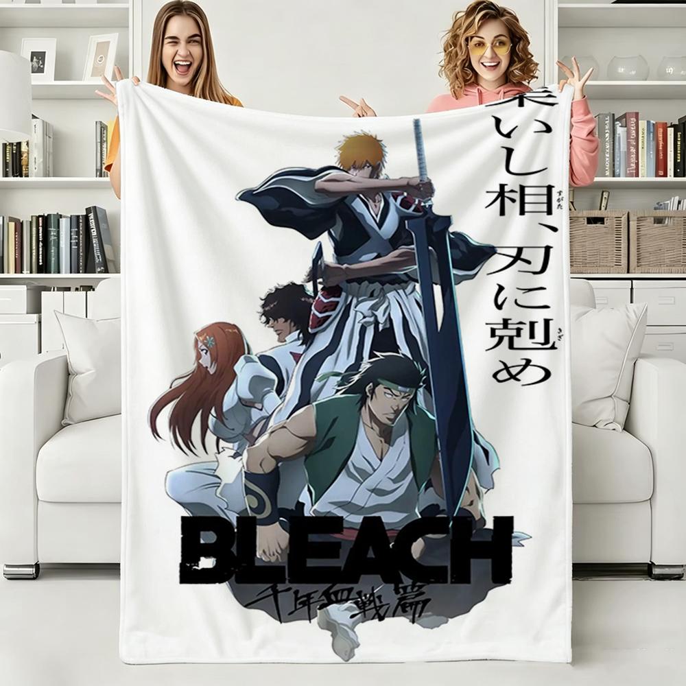 B-Bleach-Война Тысячелетия Крови ТВ Мягкое Теплое Фланелевое Одеяло Искусство Для Спальни Стена Гостиной Декор Кровать Пикник Офис Подарок