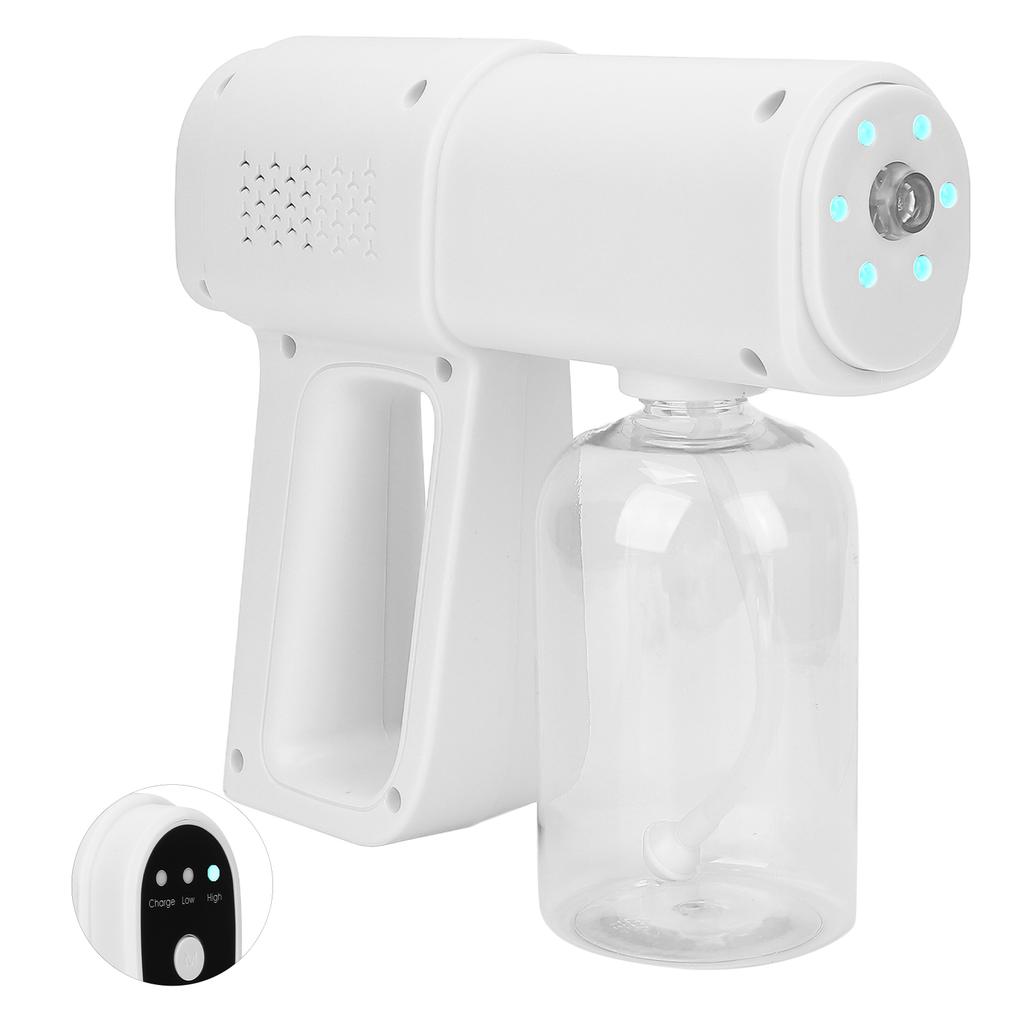 Ручной нанометровый очищающий распылитель, перезаряжаемый от USB, беспроводной, многофункциональный распылитель тонкого тумана, 380 мл, белый