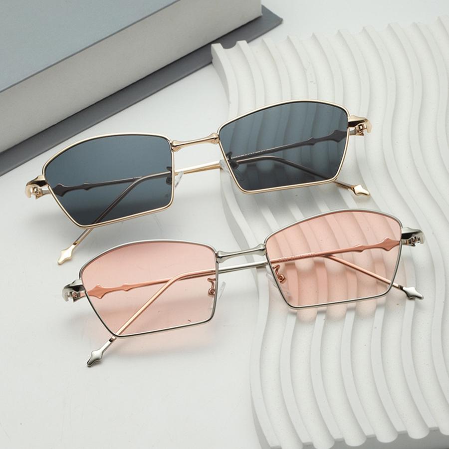 Модные солнцезащитные очки Металлические солнцезащитные очки