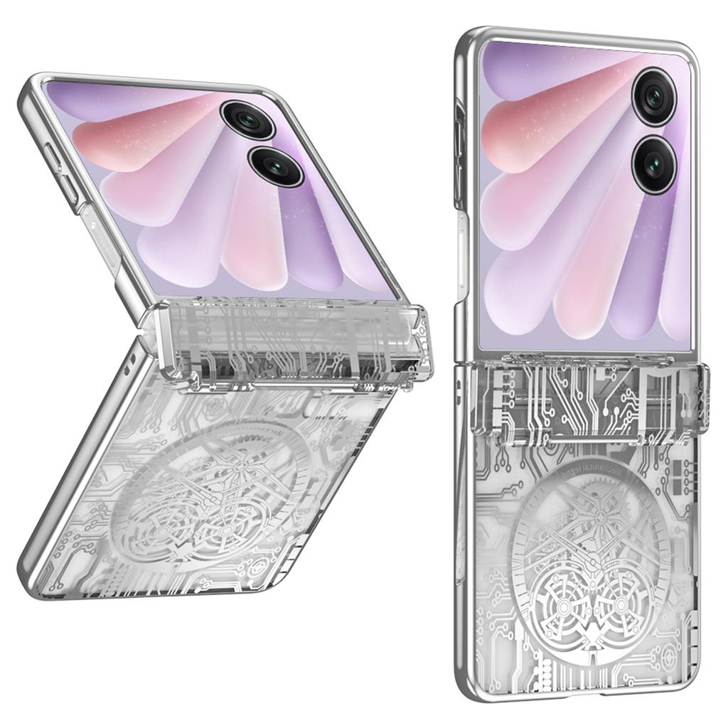 For Honor Magic V Flip 2 Case Mechanical Legend Electroplating PC Phone Cover
