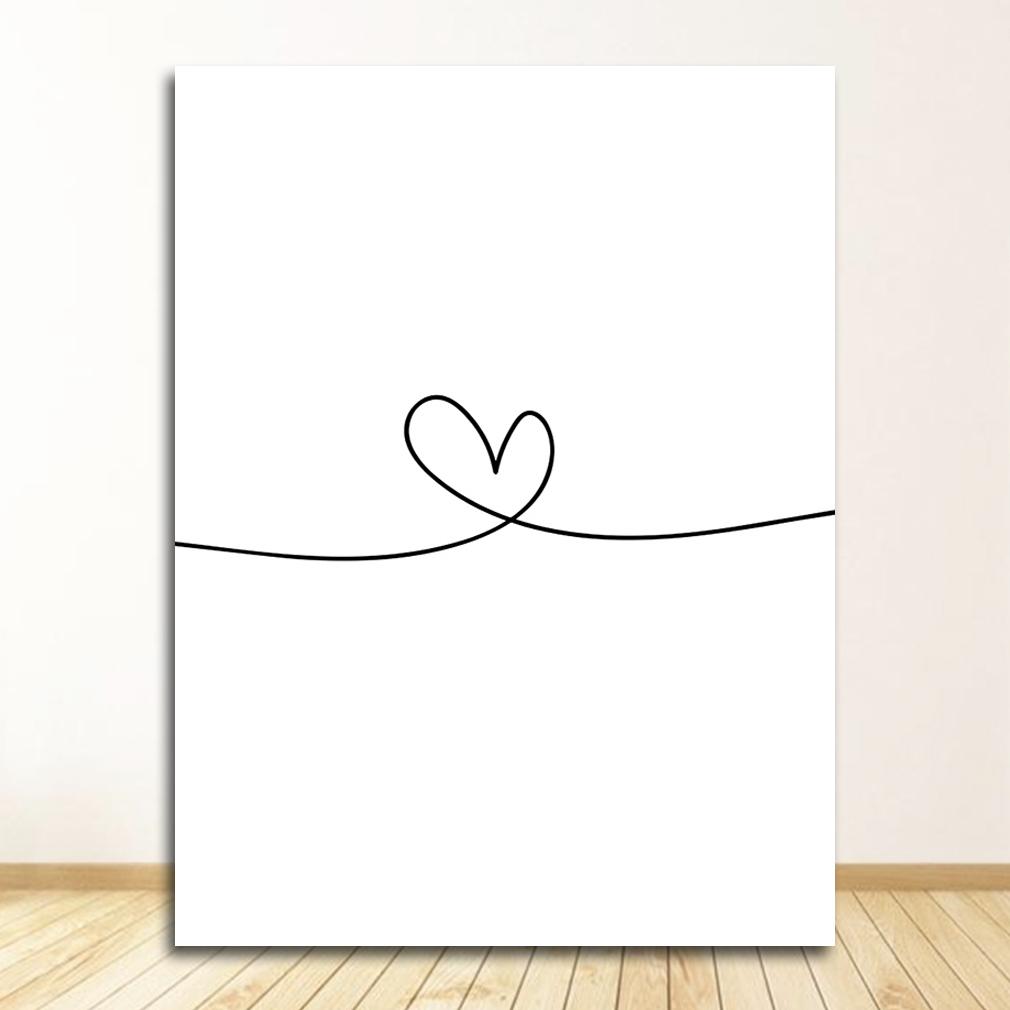 Настенный холст, постер, минималистичный принт, цитаты о любви, картина для декора гостиной, скандинавский задний белый стиль, сладкая любовь