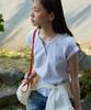 Футболка с коротким рукавом Henley Step Around_Светло-серый
