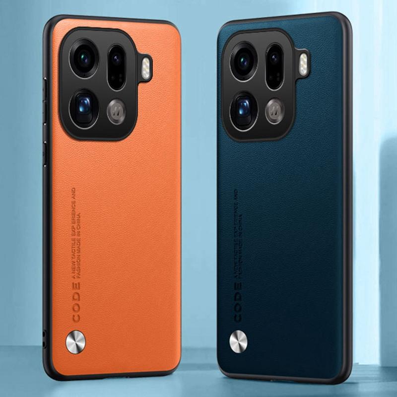 Роскошный чехол из искусственной кожи для OPPO Find X9 Pro Задняя крышка Силиконовый противоударный чехол для полной защиты телефона для OPPO FindX9 Pro 5G