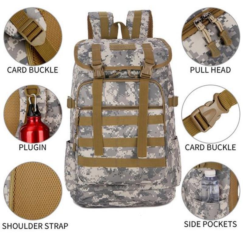 Альпинизм 50L Кемпинг Туризм Спорт на открытом воздухе Путешествия Мужской рюкзак Альпинизм Треккинг Сумка