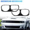 A03Z-1Pair Front Headlight Bezel Trim Frame Lamp Cover 68259052AB 68259053AB For Dodge Challenger 15-21 CH2510101 CH2511101