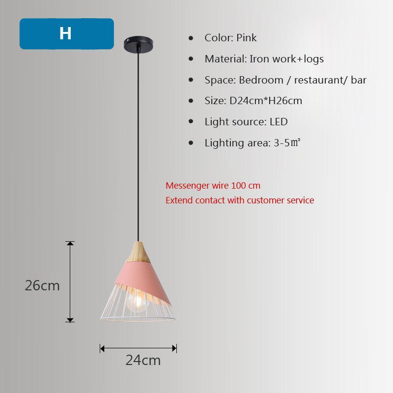 Nordic LED Подвесной светильник из дерева, черно-белый, для спальни, столовой, фона, домашнего внутреннего освещения