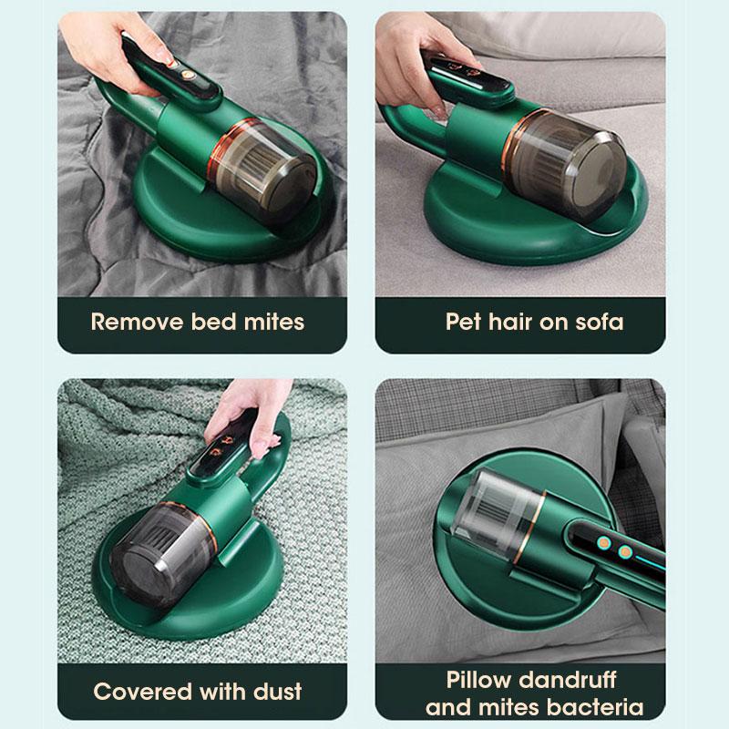 Portable Vacuum Cleaner Mite Remover USB Rechargable Dust Mite Removal 350W 10KPa Housekeeper Cleaner for Home Bed Sofa Carpet