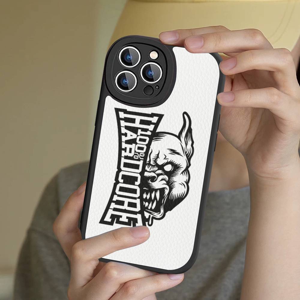 Bone Gabber 100Hardcore Dog Phone Case For IPhone 16 15 14 13 12 11 Pro Max Plus Shockproof Leather Cover
