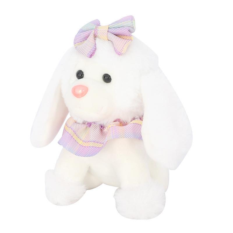 Adorable Plush Teddy Poodle Dog Keychain Charming Animal Bag Charm Keyring