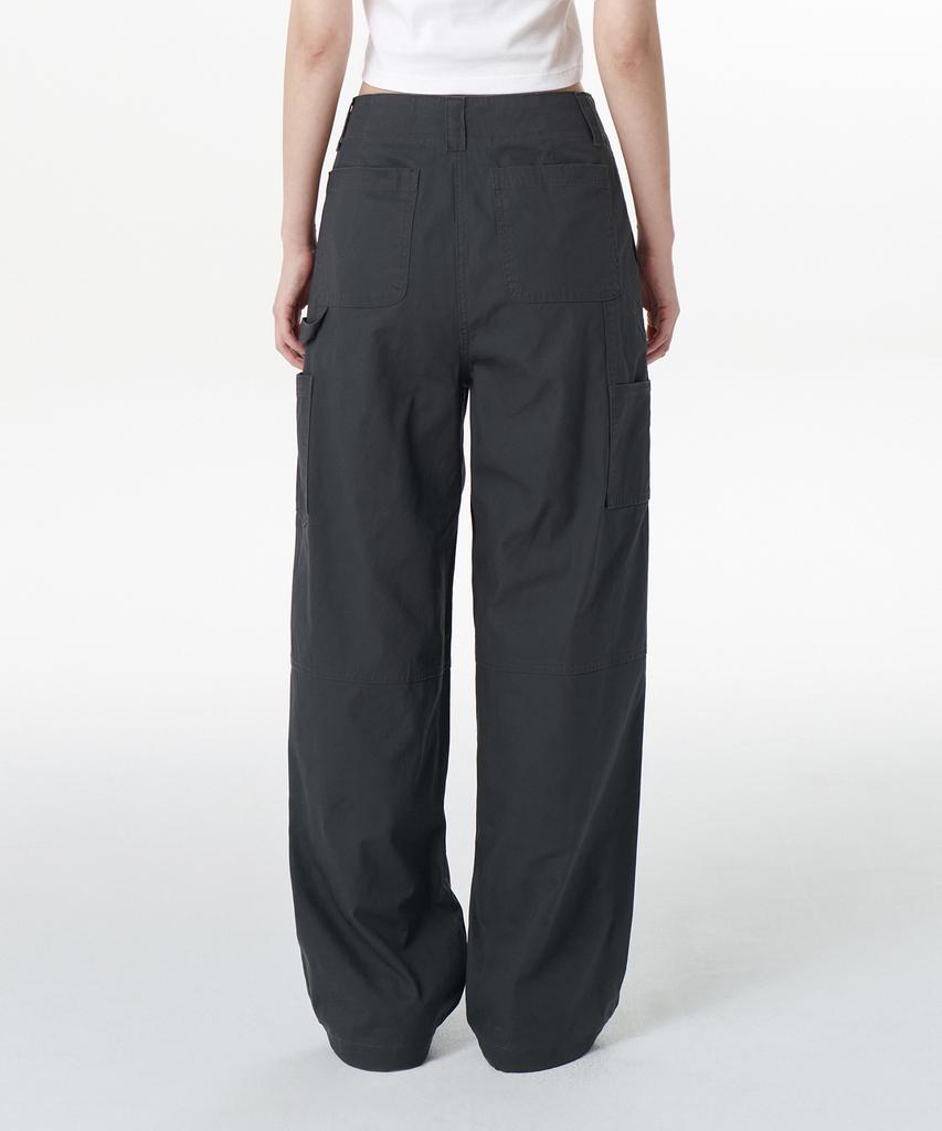 MUSINSA STANDARD WOMAN Women'S Wide Carpenter Pants [Dark Gray]