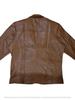 Formal Party Business Handmade Brown Men's Genuine Lambskin Leather Blazer Coat