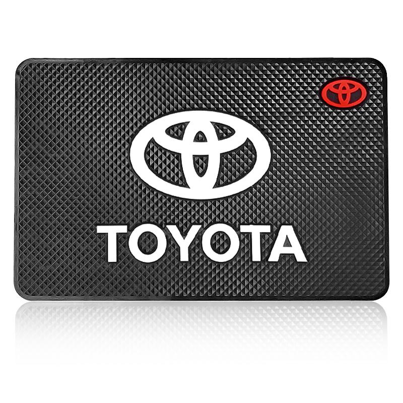Car Badge Styling Non-Slip Mat Center Dashboard Anti-slip Pad Interior for TRD Toyota Corolla Gr Yaris Aygo GT86 Prius RAV4 Camry