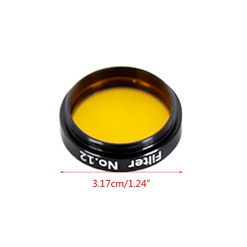 1.25inches Telescope Moon Filter, CPL Filter, 6Color Filters Eyepieces Filters for Telescope Photography