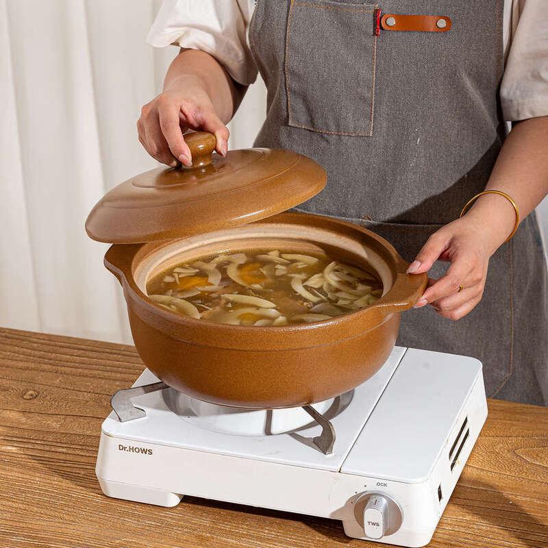 Традиционный керамический глиняный суповой горшок PuPan