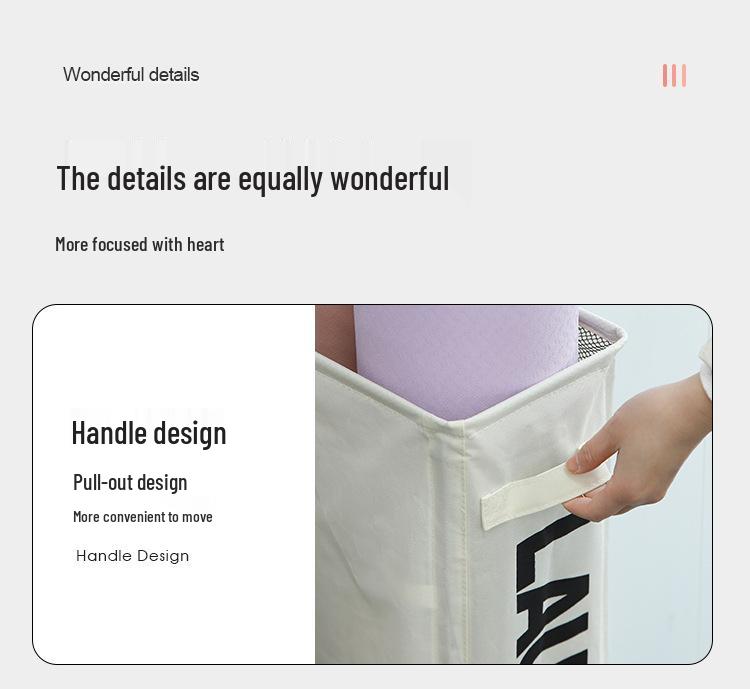 Single Compartment Oxford Cloth Laundry Basket and Storage Box for Bedroom