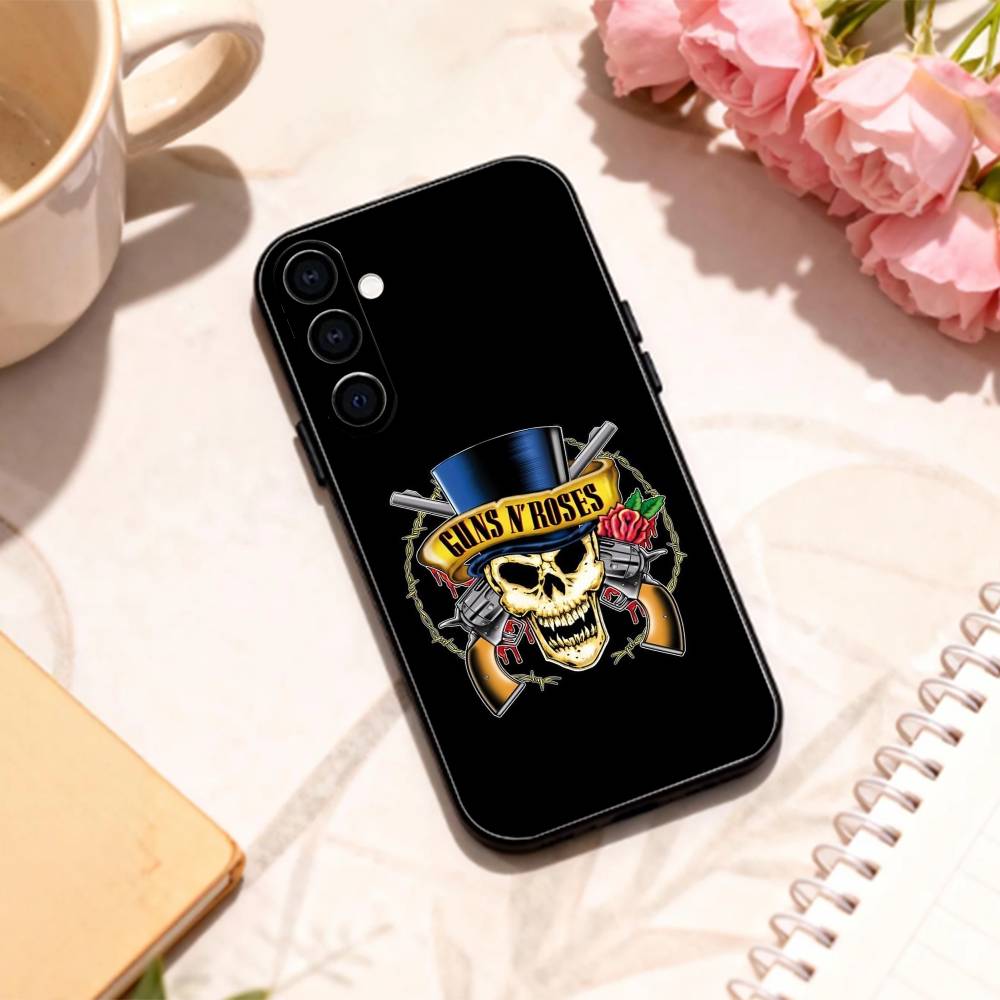 BAND G-Guns N' Roses phone Case For Samsung Galaxy A73,A72,A71,A70,A53,A52,A51,Others Soft Black Shell