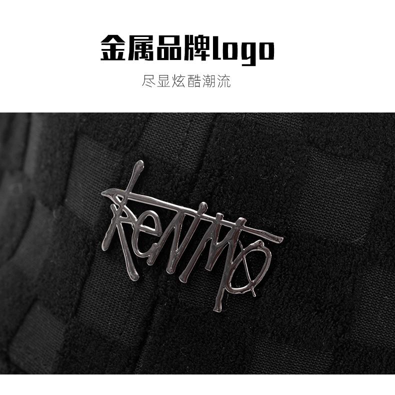 KENMO Artificial Cotton Checkered Warm Outdoor Street Fashion Hip Hop Men's and Women's Adjustable Duck Tongue Baseball Hat
