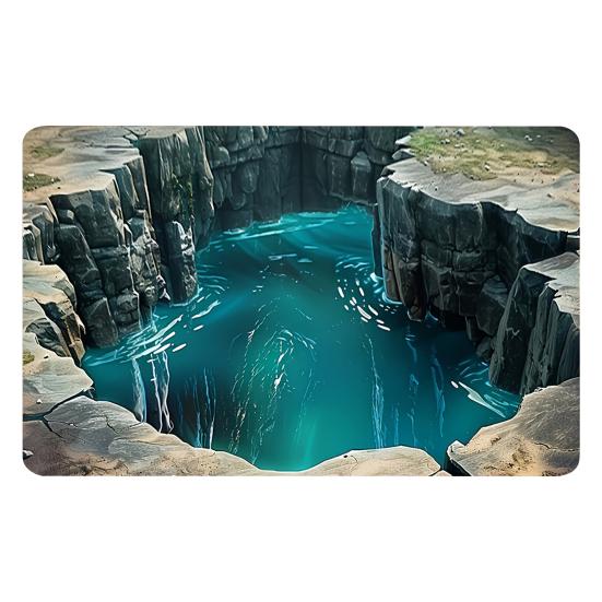 Коврик для пола 3D Оптическая иллюзия Низ Кристальный бархат Противоскользящий ковер с противоскользящей мягкой напольной подушкой Легко