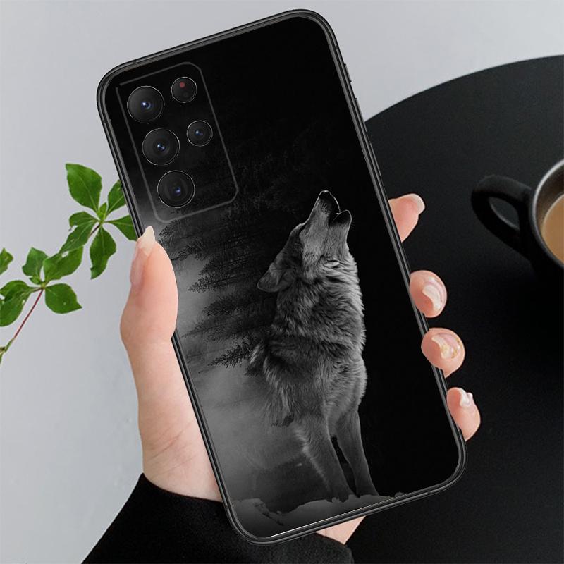 Чехол для телефона Samsung A55 A16 A56 A36 A35 A15 A53 A54 A33 A34 A25 A05S A52 A52S A14 A26 A71 Животное Волк
