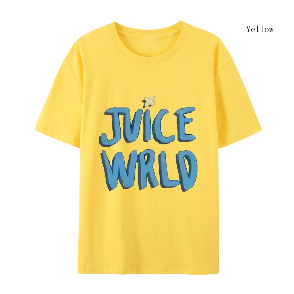 Мужской и женский рэппер Juice Wrld Хлопковая футболка городская модная хлопковая футболка Популярная хип-хоп хлопковая футболка