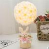 Hot Air Balloon Night Light Handmade Table Desk Lamp Decorative Light With Rattan Basket For Home Lighting Decoration