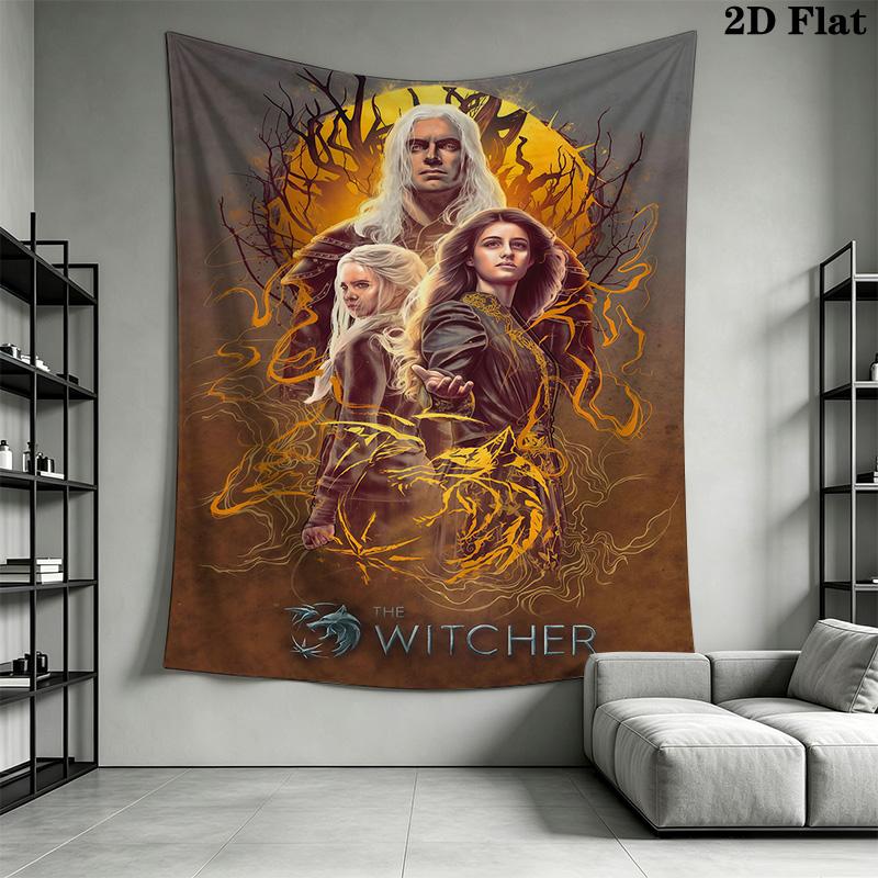 Witcher Wall Tapestry Tapestry Background Cloth Fashion Print Christmas Gift Soft Background Wall Hanging Cloth