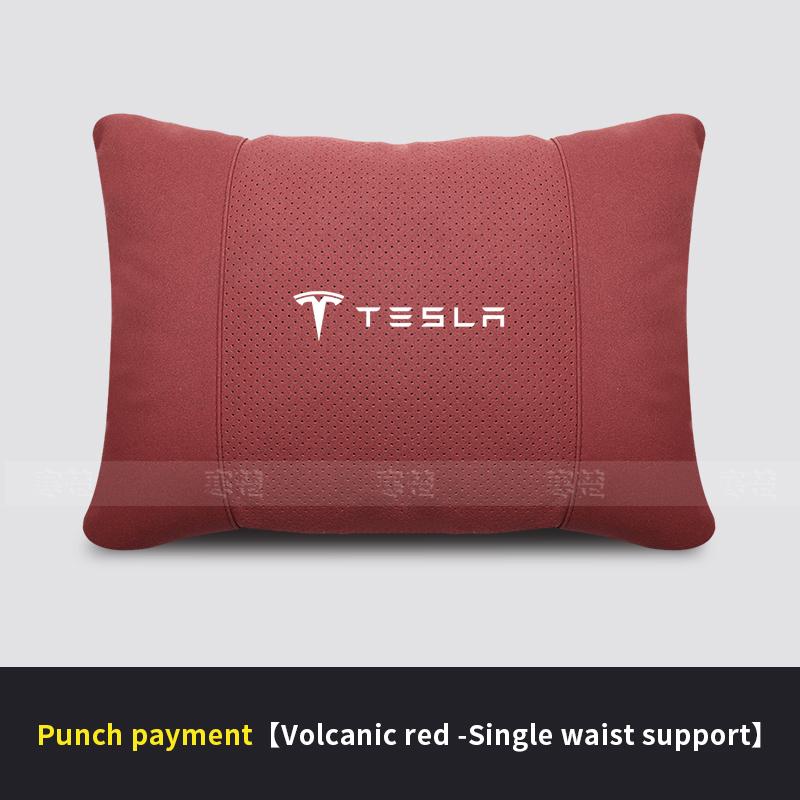 Car Headrest Neck Support Seat Lumbar cushion Breathable Soft Neck Pillow Waist pad For Tesla Model 3 Model Y Model S Model X