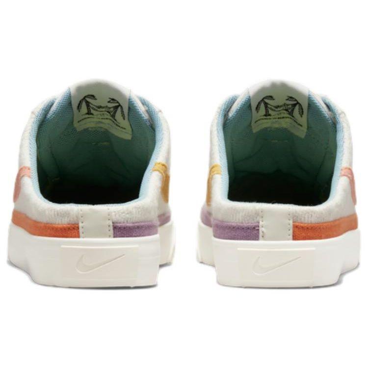 Nike Женские кроссовки Court Legacy Mule Sail Light Madder Root, белые поношенные-синие DV1741-181