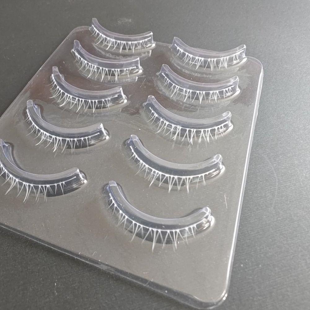 Eyelashes Extension White False Eyelashes Long Cross Eye Makeup Tools White Lashes  for Cosplay