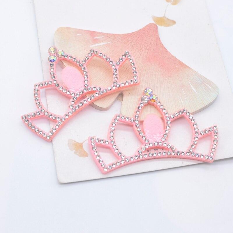 10 шт. 60*40 мм мягкая корона, нашивки со стразами, плоская задняя часть, орнамент для скрапбукинга, аксессуары, принадлежности для рукоделия