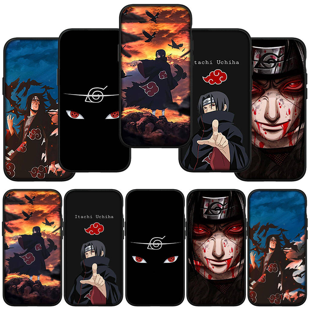 Чехол для телефона для iPhone 17 15 16 Plus Xiaomi Poco X7 X6 F8 F7 C85 C75 C71 Redmi Note 14 12 11 13 Pro Max A4 14C 13C 15C CoqueNarutos Итачи Учиха Обложка
