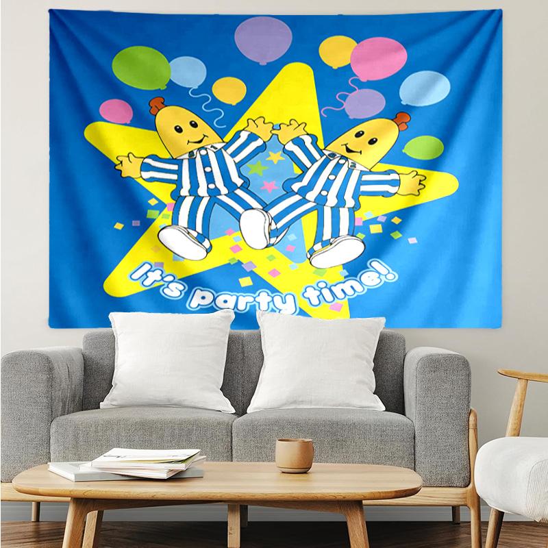 1PC Bananas In Pyjamas Classic Tapestry, Unique Design Tapestry, Suitable for Bedroom,Livingroom, Playroom,Heartwarming Holiday Gifts