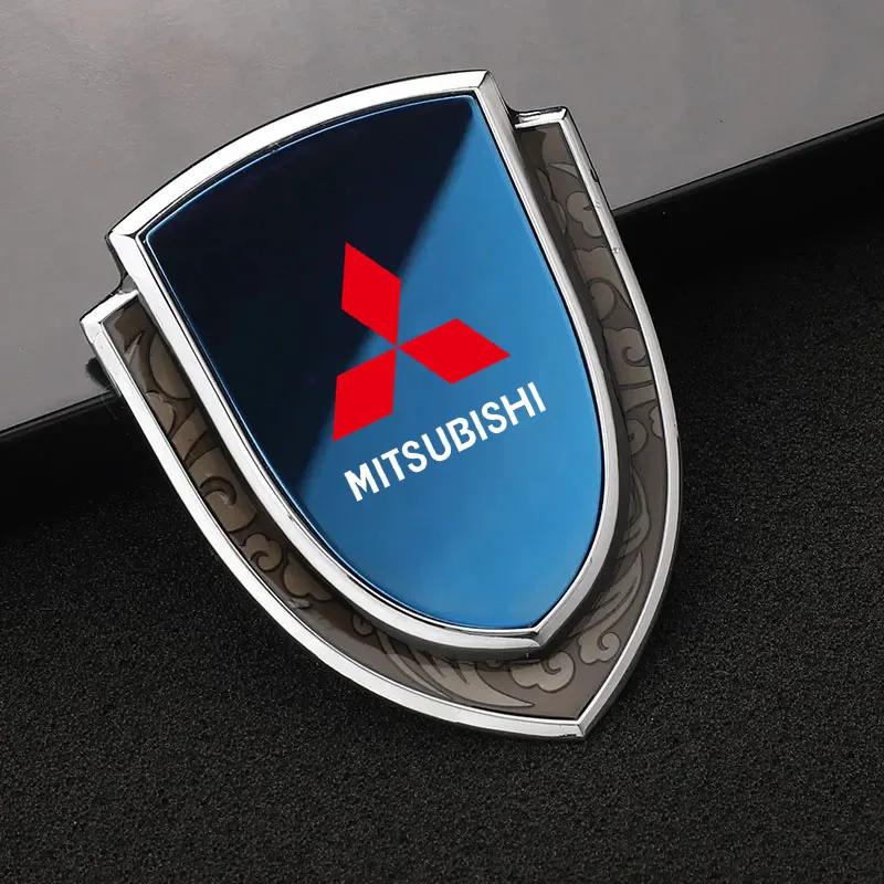 3D Металлическая Декоративная Наклейка на Кузов для Mitsubishi Совместима со Всеми Моделями Pajero Outlander Lancer Значок на Крыло Щит Эмблема Ac