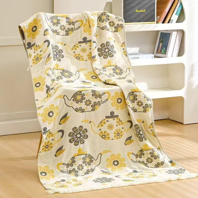 Multi-Layer Gauze Cotton Bath Towel Soft And Comfortable Beach Towel Ethnic Style Sun God Skin-Friendly Water Absorption