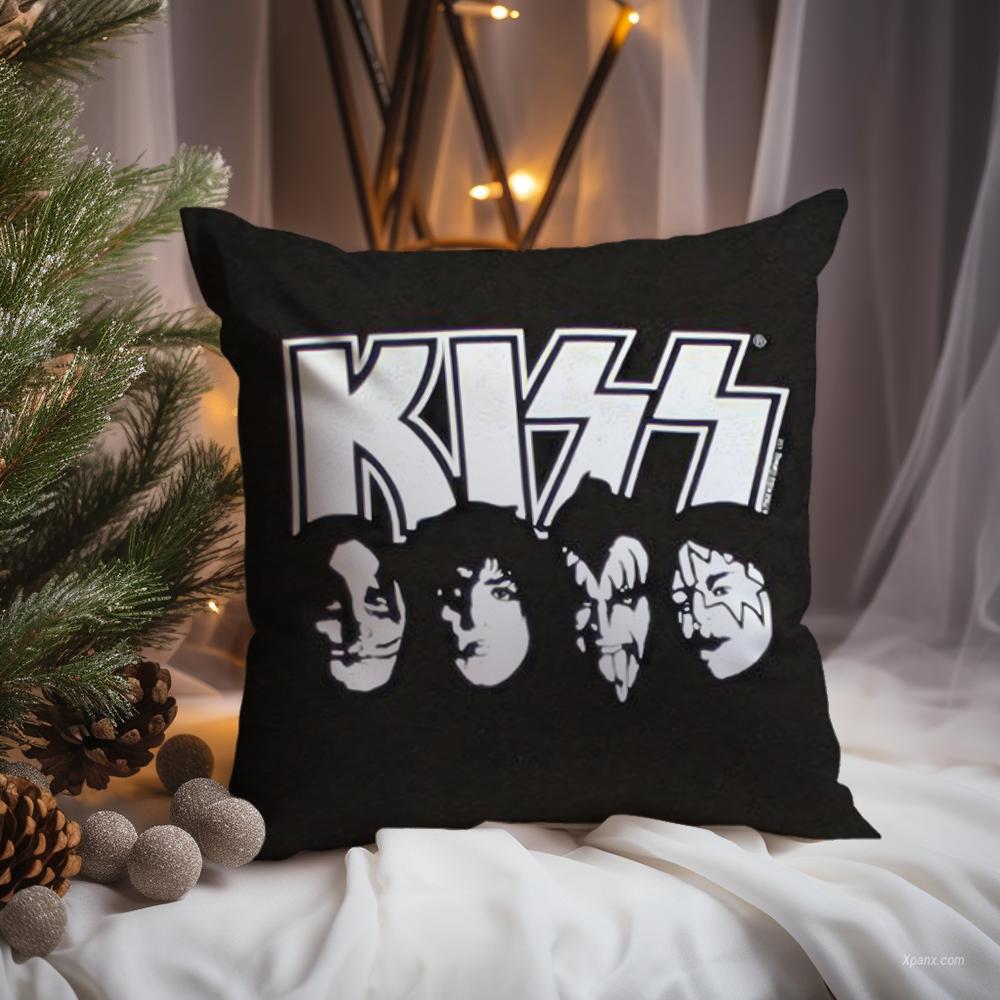 Rock K-Kiss Band Музыкальная Наволочка Премиум Комфорт Двусторонняя Наволочка - Дизайн "Два в Одном" для Любой Комнаты и Салона Автомобиля