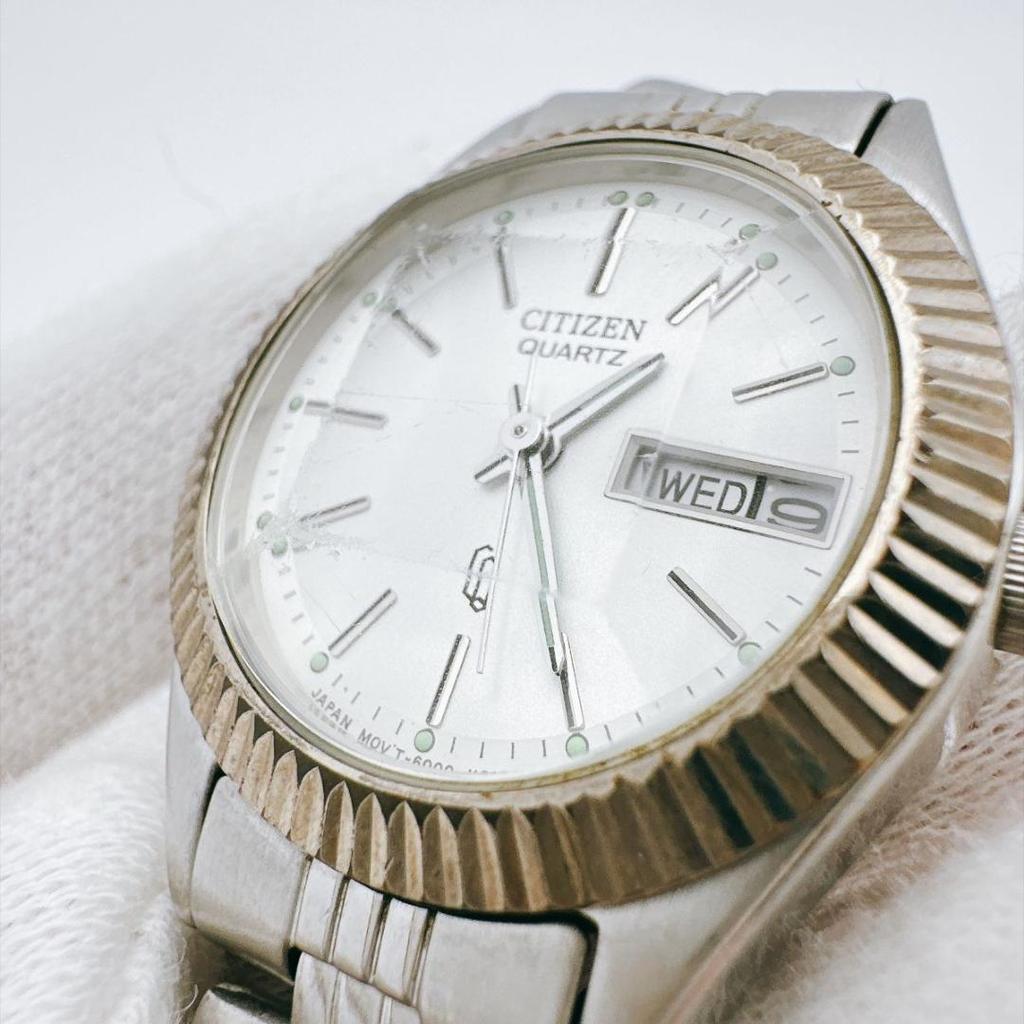 Used Vintage CITIZEN fluted bezel cut glass ladies' watch