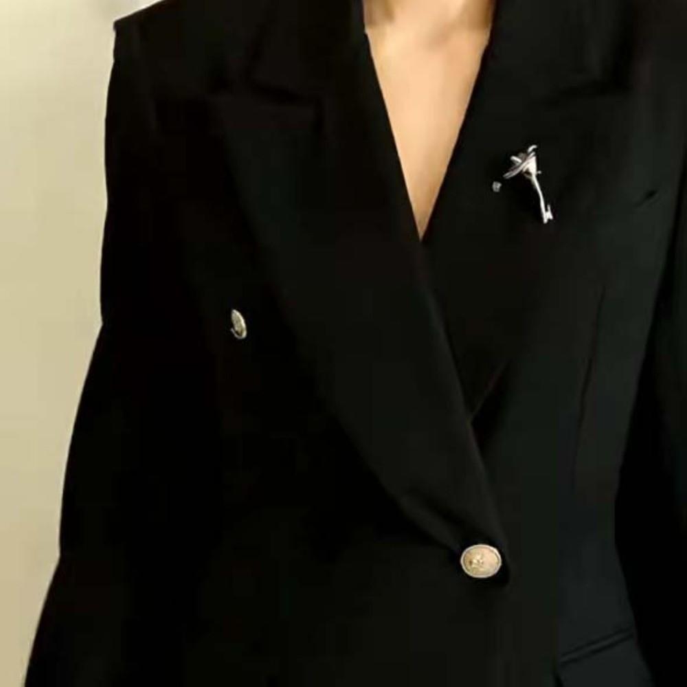 French Style Calla Brooch Vintage Metal Glossy Brooch Zantedeschia Pins  Western-style Clothes