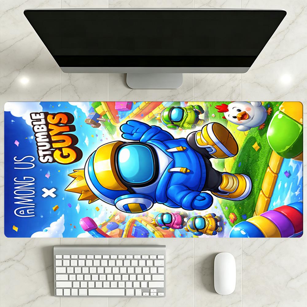 Stumble Guys Large Mouse Pad Keyboard Mat HD Print Desk Pad Non-Slip Rubber Base Perfect Gift for Gamers And Professionals