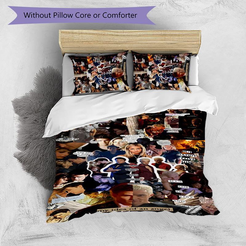 Buffy 3pcs Bedding Set Duvet Cover Closure Includes 1 Duvet Cover & 2 Pillowcases for All Seasons Bedroom Home Dorm Decor