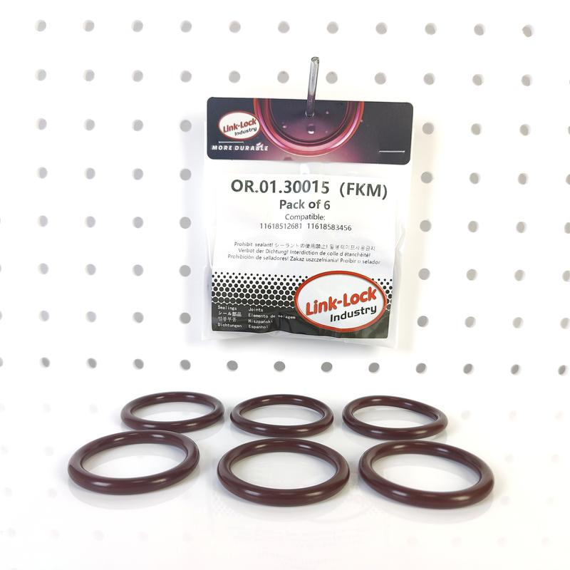 6PCS FKM Viton OR.01.30015 Engine Intake Pipe O-Ring 11618512681 11618583456 for BMW B37 B47 N47