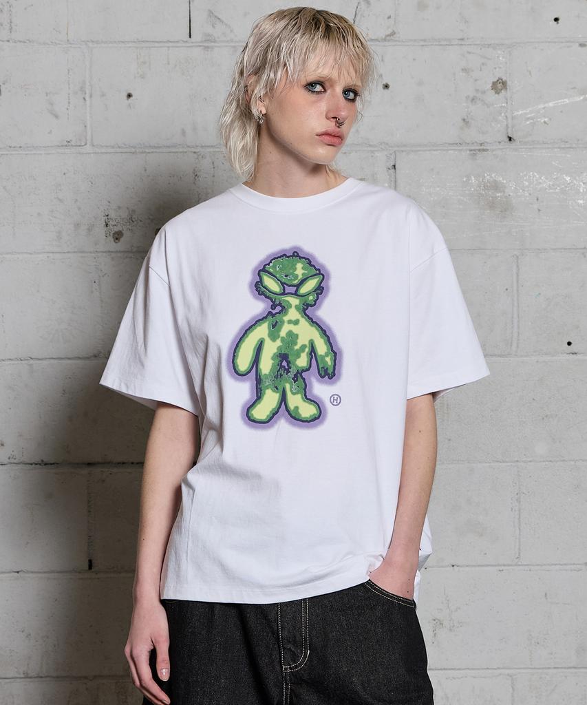HOODHOOD Fever Alien Short Sleeve T-Shirt White
