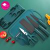 Stainless Steel Knife Set Chef Knife Dark Green Black Steel Knife Rack Kitchen Knives & Accessories Knife Sets