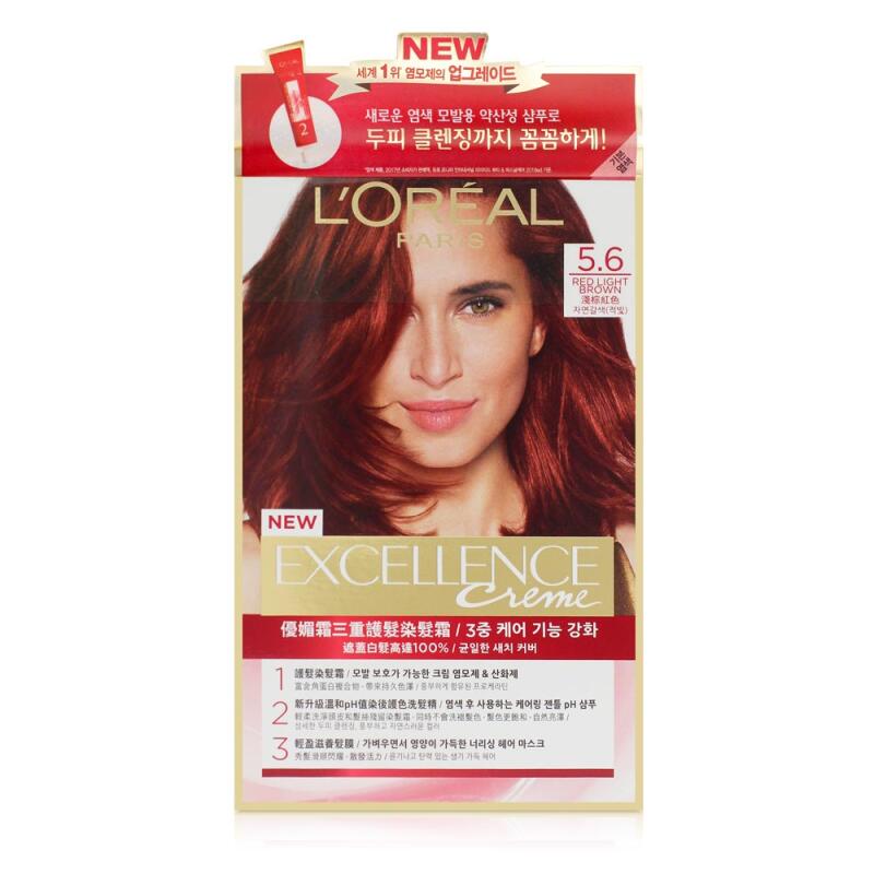 L'Oréal Paris Новая краска-крем Excellence 5.6 (Натуральный коричнево-красный)