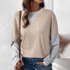 Women Casual Loose Comfort Hooded Long Sleeve Solid Color Pullovers O Neck Tops Sweatshirts Female