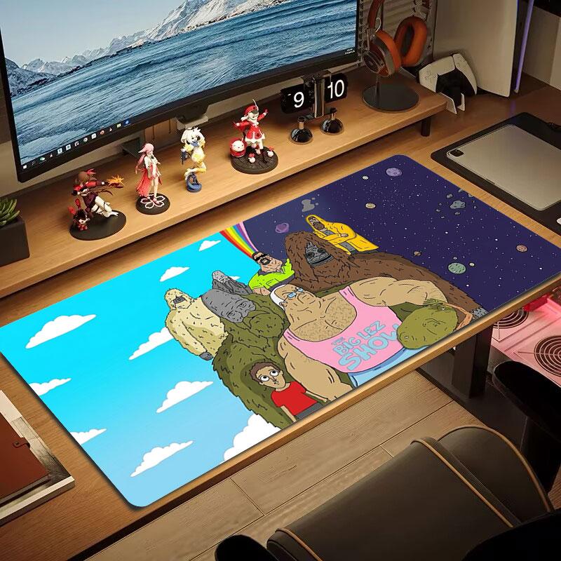 The Big Lez Show Large Size Mouse Pad Large Gaming Table Cushion Non-slip Laptop Tablet Big Mousepad XXL Mat Mini PC Playmat With Lock edge
